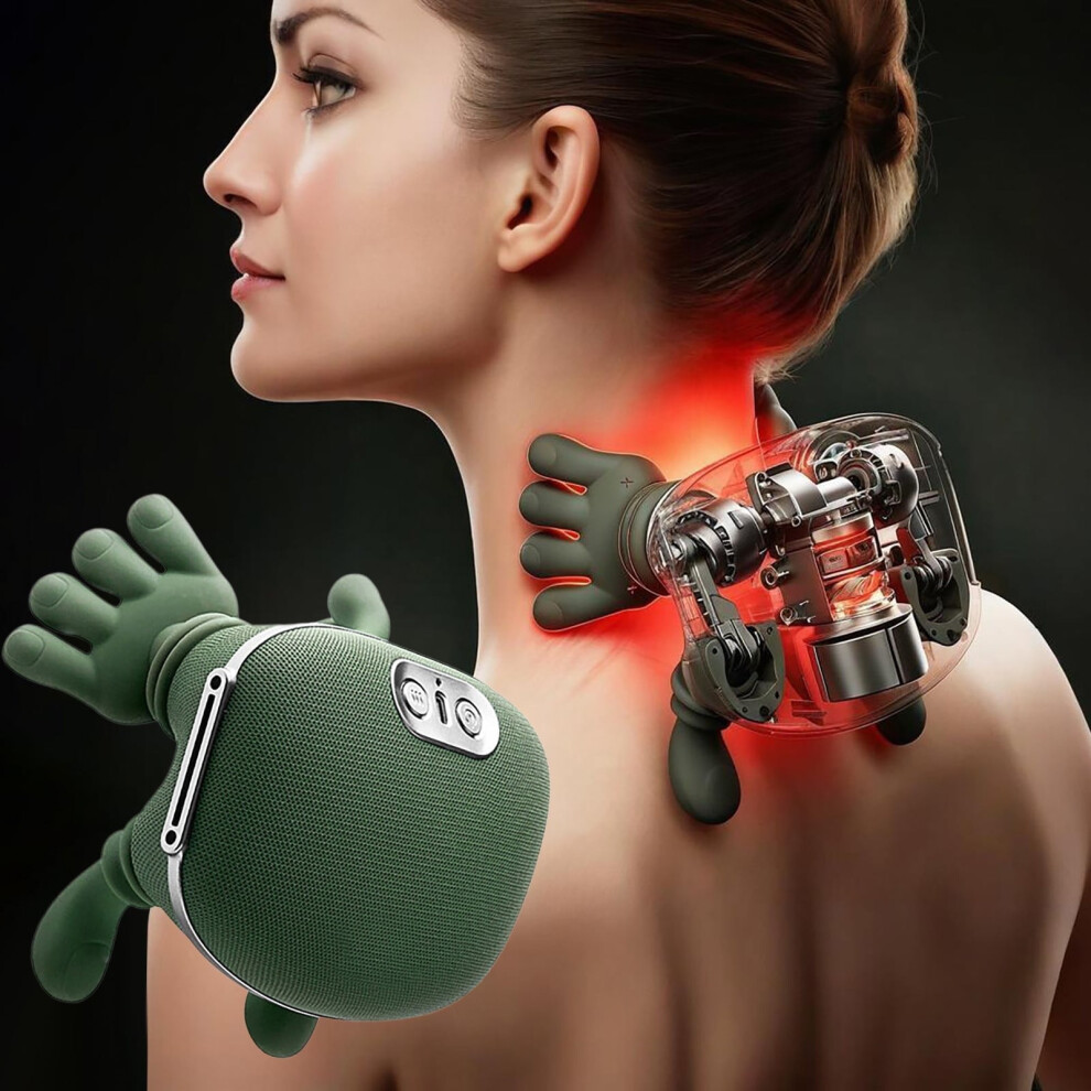 Heated 4D Kneading Neck and Back Massager