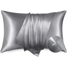 Örngott i satin med dold dragkedja, 2-pack King 20x36 tum