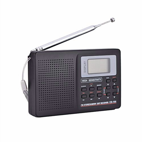 Φορητό ραδιόφωνο AM/FM/SW/LW με ξυπνητήρι
