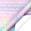 Rolo de papel de embrulho brilhante degradê 3m x 17 polegadas 80gsm 1