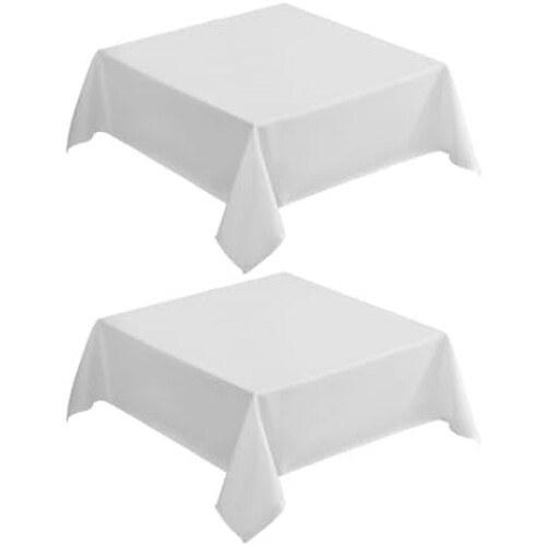 2-pack gula rektangulära bordsdukar i polyester, 237 x 337 cm