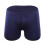 Cueca boxer masculina com cintura elástica, respirável e de cor sólida. 1