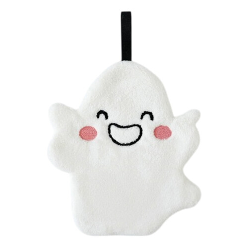 Ghost håndklæde - blød polyester, 23x18 cm