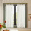 Linen Blend Tier Curtains 50x36 in White 1