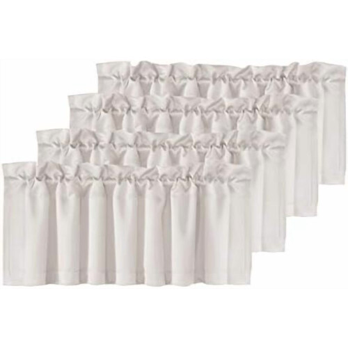 Cortinas Blackout com Bandô 52" L x 18" A (Pacote com 4)