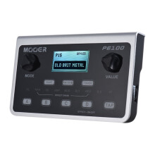 MOOER PE100 Tragbarer Multi-Effektprozessor Gitarreneffektpedal 39 Effekte 40 Drum-Patterns 10 Metronome Tap-Tempo