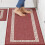 Kitchen Rug Non-Slip Polypropylene 20x30 Inch Red 1