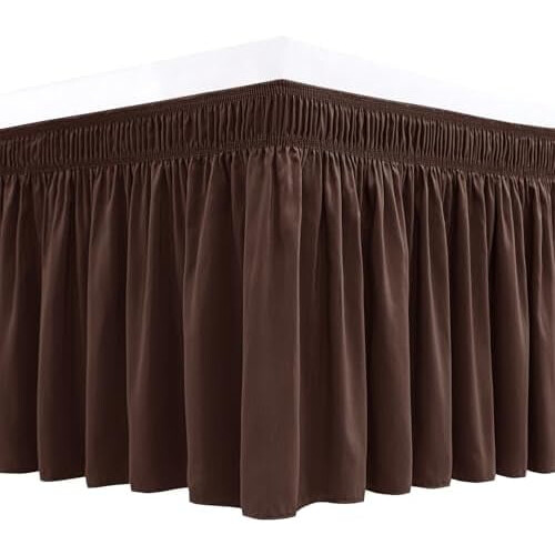 Rundum-Bettrock Queen 12" Fall Polyester Rüschen