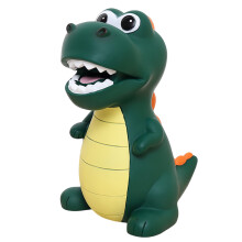 Spargris i dinosaurie-stil, splittersäker plast, 11,5 x 15,5 x 21,5 cm