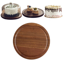 Bandeja de madera para pasteles de 26 cm