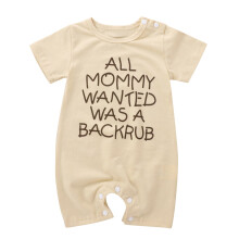 Mono de verano para niños pequeños, ropa para bebés recién nacidos, niños y niñas, mono de manga corta con letras, ropa para niños y niñas.