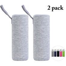 18,6oz neopren vandflaskehylster (550 ml), sæt med 2 – Bærbart drikkeflaskebetræk, glasflaskebeskytter til rejser og udendørs, kompatibel med