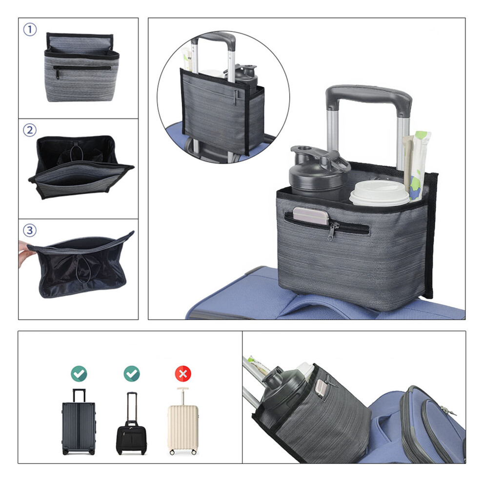 Travel Cup Holder for Luggage 600D Oxford