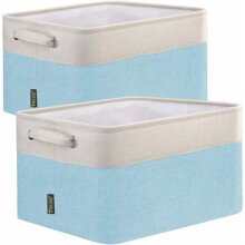Set de 2 cutii pentru depozitarea lenjeriei, 38 x 28 x 24 cm