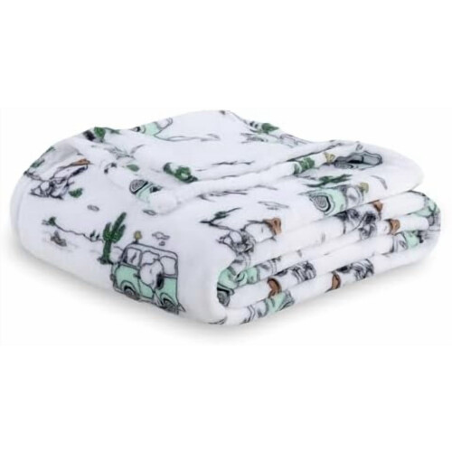 Snoopy plyschfilt sammet loft twin60x90in