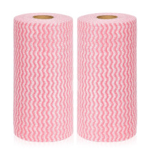 2 Rolls 100 Sheets Reusable Cleaning Wipes – Kitchen & Household Towels, Dish Cloths, Washable Paper Towels