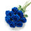 12pcs Royal Blue Artificial Roses with Stems 1