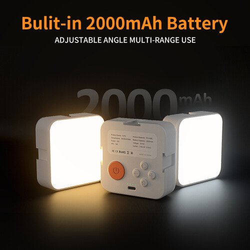 Pocket-LED-Videolicht 4W, 2000mAh, 3000K-6500K 2