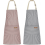 2er-Pack verstellbare Kochschürzen, Baumwoll-Polyester-Mischgewebe 1