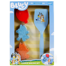 Kit de pâtisserie Bluey Cookie avec 3 emporte-pièces et une spatule