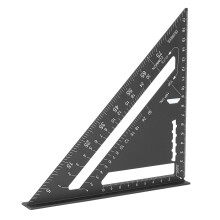 7 Zoll Aluminiumlegierungs-Keilwinkel 45/90 Grad Zimmermannswerkzeug Schwarz