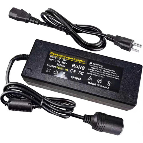 Conversor AC/DC 12V 10A 120W 100–240V de entrada