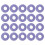 20PCS Aim Assist Rings Motion Control Rings for PS5 Gamepad Game Controller Auxiliary Sponge Precision Target Ring C 1