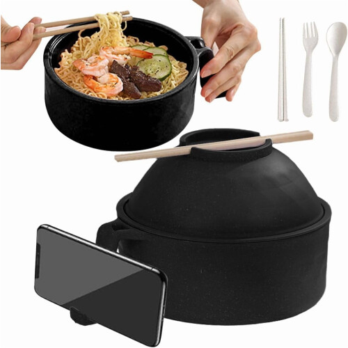 Ensemble de bols ramen pour micro-ondes avec ustensiles