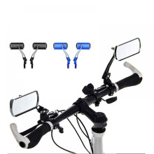 Bike Mirrors, 1 Pair Handlebar-Mount Rear-View Mirrors Compatible with MTB, Road, Electric Bike & Mobility Scooter
