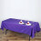 Lila rektangulär bordsduk i polyester 152 x 304 cm 1