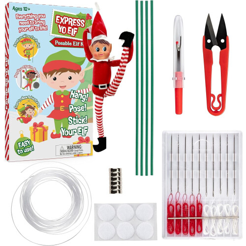 Kit de bricolage pour elfe – Elfe de Noël articulé et flexible
