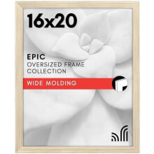 Cadre photo noir 16x20 avec moulure large et plexiglas