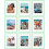 Ensemble de 9 cadres photo 8x10 avec passe-partout blancs 1