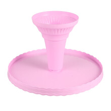 Rosa kakeutstilling i plast 32 x 32 x 20 cm