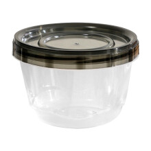 Recipiente empilhável para armazenamento de alimentos de 473 ml com tampa.