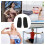 Handheld Soft Dumbbells 14x5 cm Neoprene Black 3