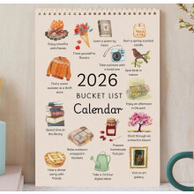 Calendario da parete illustrato "Lista dei desideri 2026"