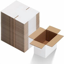 Fehér szállítódobozok 10x6x6 hüvelykes, 40 darabos készlet