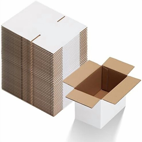 Witte verzenddozen 10x6x6 inch, set van 40