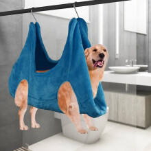 Dog Hammock For Nail Trimming, Pet Grooming Hammock Helper Cat Thicken Restraint Puppy Dog Cat Nail Clip Trimming Bathing Bag with 2 S-shaped Hooks