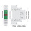Medidor de voltaje DC LED de 3 dígitos 11V-310V para riel DIN PC 2