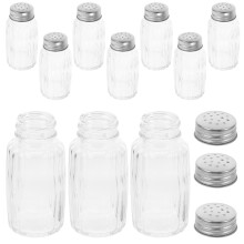 Salt and Pepper Shakers Set Stone Transparent 10 Pcs