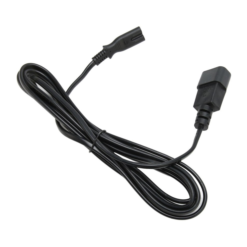 9.8Ft Iec320 C14 To C7 Power Cord 10A 2500W Power Cable Black 7891389615076