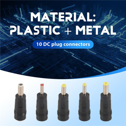 USB To  Power Cable Universal USB To  Jack Charging Cable Power Cord with 10 Interchangeable Plug Connectors Adapter 2