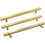 Gold Cabinet Handles Brushed Brass 10 Pack 224mm 1