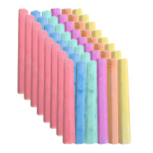 6 Colors Water-Soluble Colored Chalk Non-Toxic - 1 Box(47 Count),Washable Chalks for Sidewalks,Chalkboards,Blackboards or Outdoor Playground