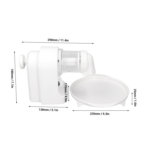 Electric Ice Crusher 2000mAh USB Rechargeable Shaved Snow Cone Machine 1