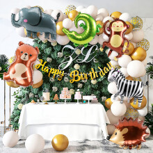 13 Piece Set of Aluminum Film Balloons for Wildlife Parks