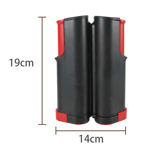 Infällbart nät för pingisbord Black+Red 1