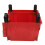 Red Plastic Storage Tray 276x213x178mm Hangable & Stackable 13
